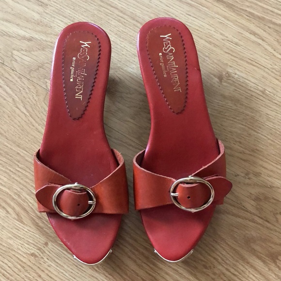 YVES SAINT LAURENT SANDAL HEALS - Picture 1 of 8